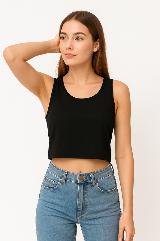 Essential Crop Tank – Sleek, Versatile, and Built for Everyday Movement