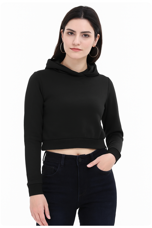 Women’s Essential Cropped Hoodie – Street-Ready Comfort with a Flawless Fit
